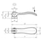 Kipp Cam levers, stainless, with internal thread; thrust washer stainless K0645.2541308 - alternate 2